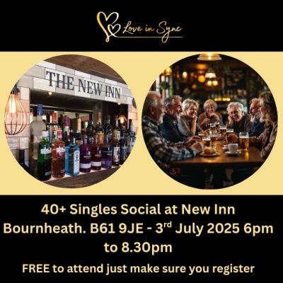 40+ Singles Social at New Inn Bournheath