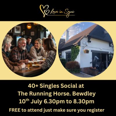 40+ Singles Social The Running Horse. Bewdley