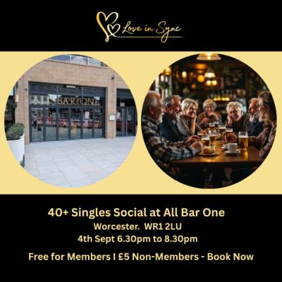 40+ 'No App. Just Chat' All Bar One Worcester