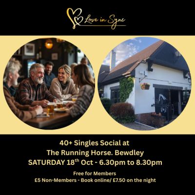 40+ 'No App. Just Chat' The Running Horse. Bewdley