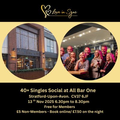 40+ 'No App. Just Chat' All Bar One. Stratford-Upon-Avon
